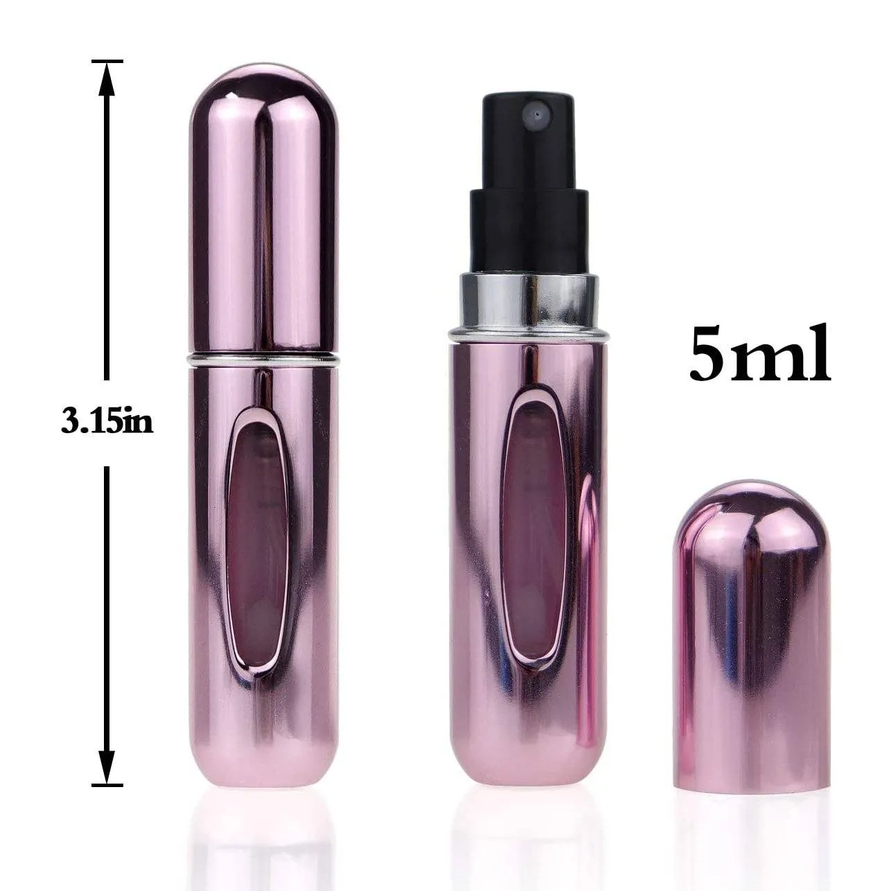 12-Pack: Portable Mini Refillable Perfume Atomizer Bottle