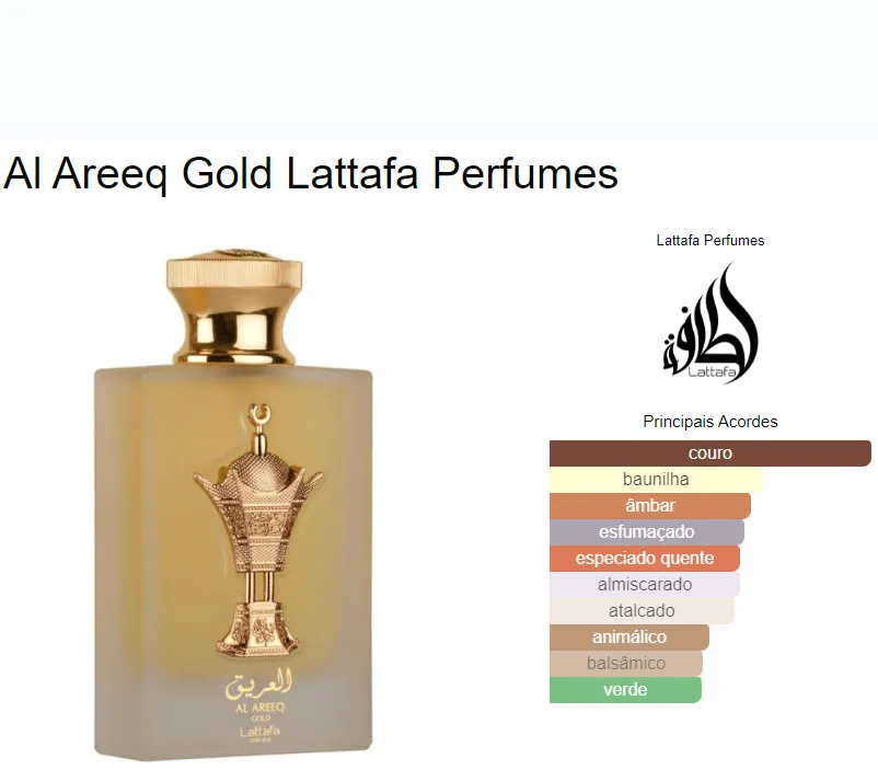 Al Areeq Gold Lattafa Pride Eau de Parfum