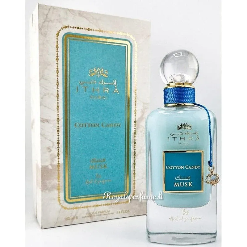 Ard Al Zaafaran Ithra Dubai Cotton Candy Musk Collection perfumed water for women 100ml