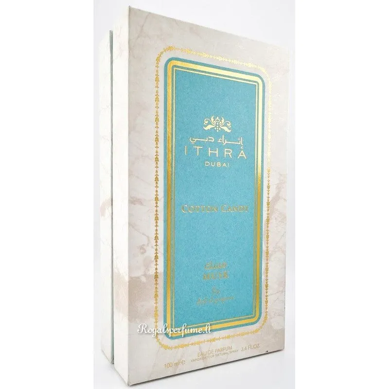 Ard Al Zaafaran Ithra Dubai Cotton Candy Musk Collection perfumed water for women 100ml