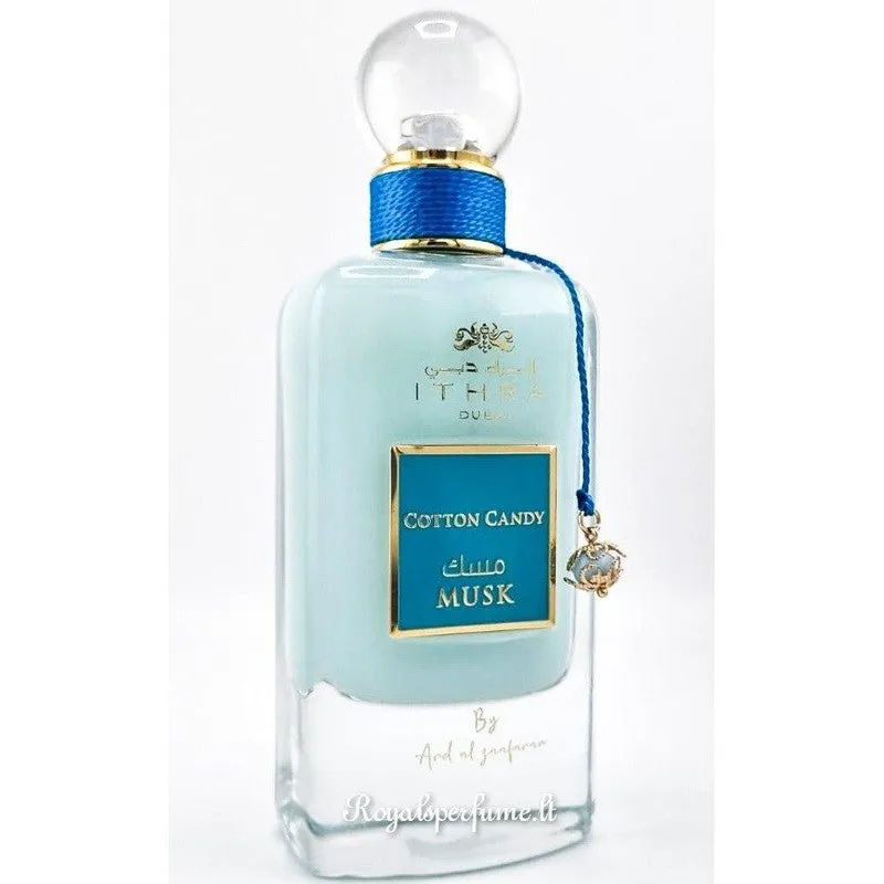 Ard Al Zaafaran Ithra Dubai Cotton Candy Musk Collection perfumed water for women 100ml