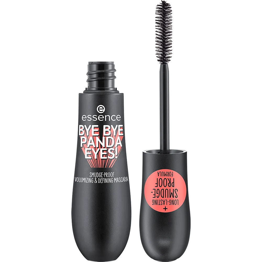 bye bye panda eyes! smudge-proof volumizing and defining mascara