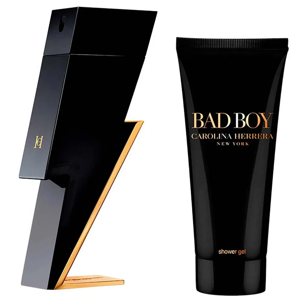 Carolina Herrera Kit Masculino Bad Boy - EDT 100ml   Gel de Banho