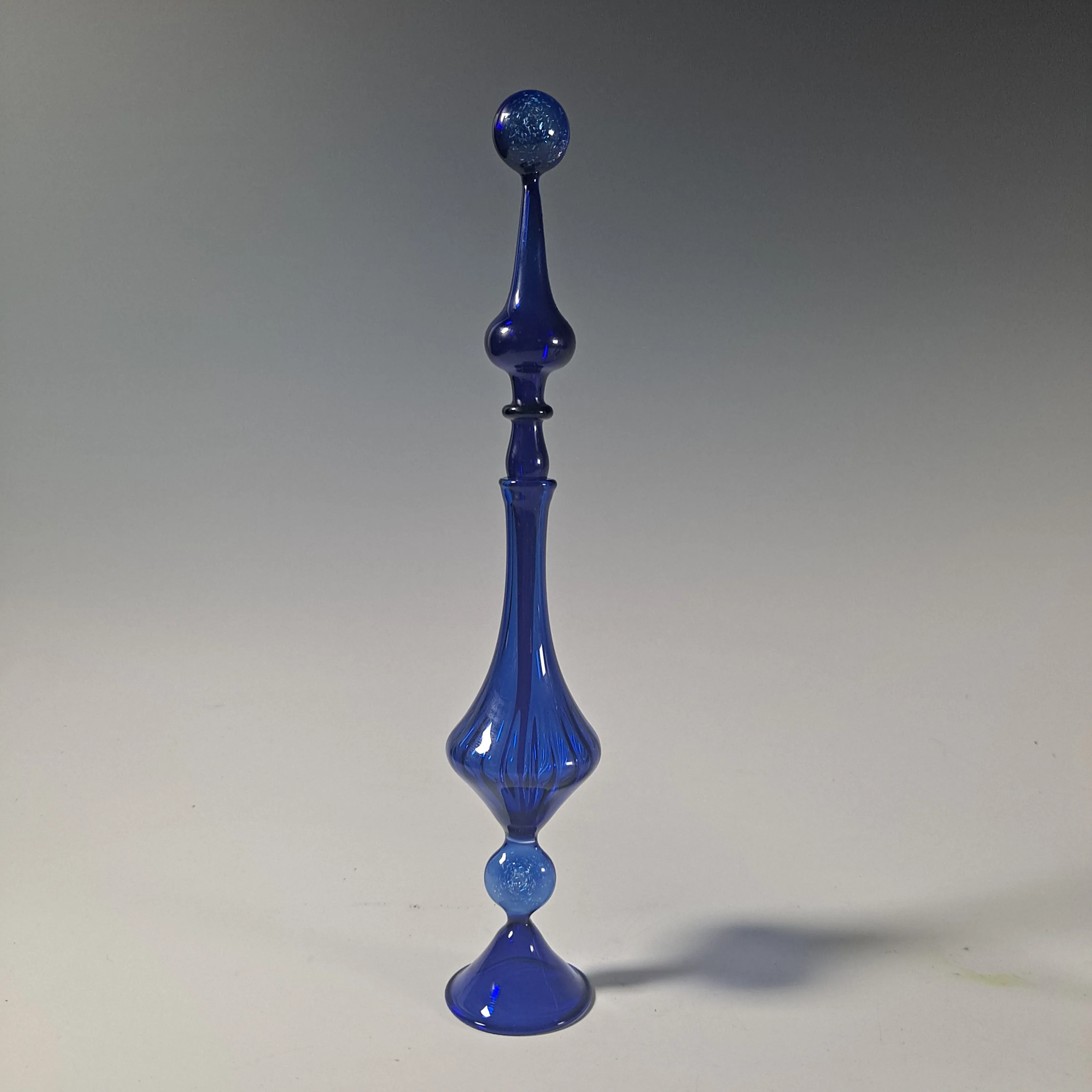 Cobalt Blue Celestial Potion Bottle Collection -  Handblown Glass Moon Perfume Bottles