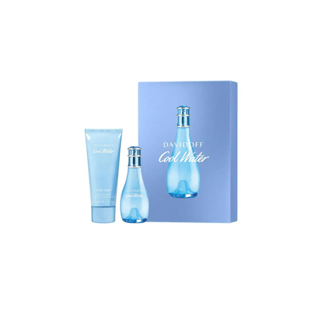 Davidoff Cool Water Woman Eau de Toilette Women's Gift Set Spray (30ml) with Body Lotion