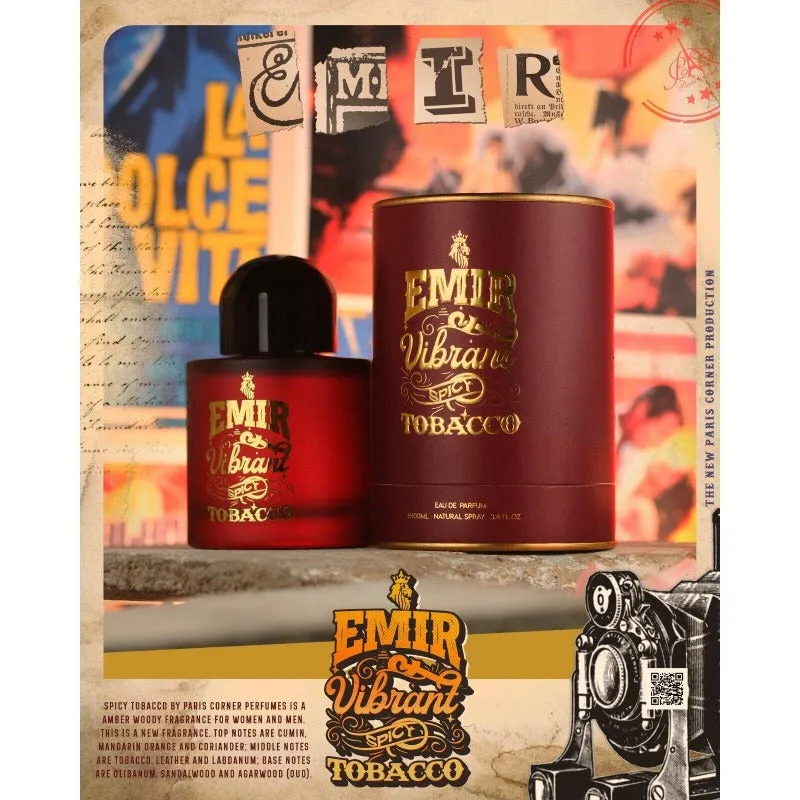 Emir Vibrant Spicy Tobacco perfumed water unisex 100ml