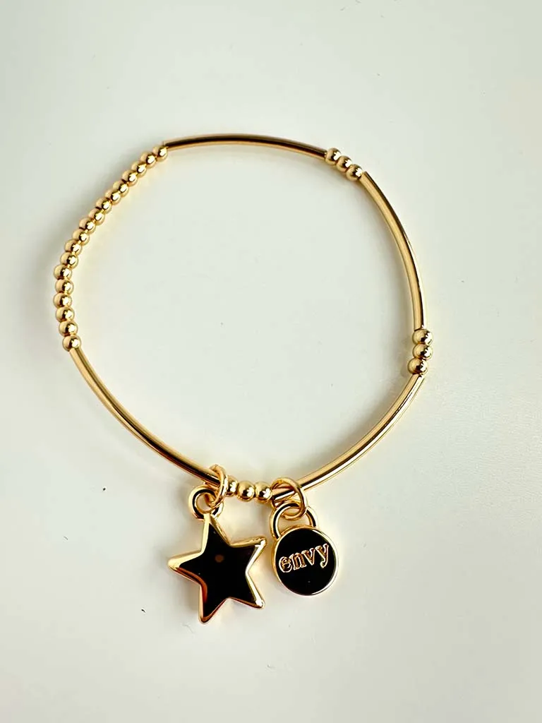 Envy Stacking Charm Bracelet - Gold Star