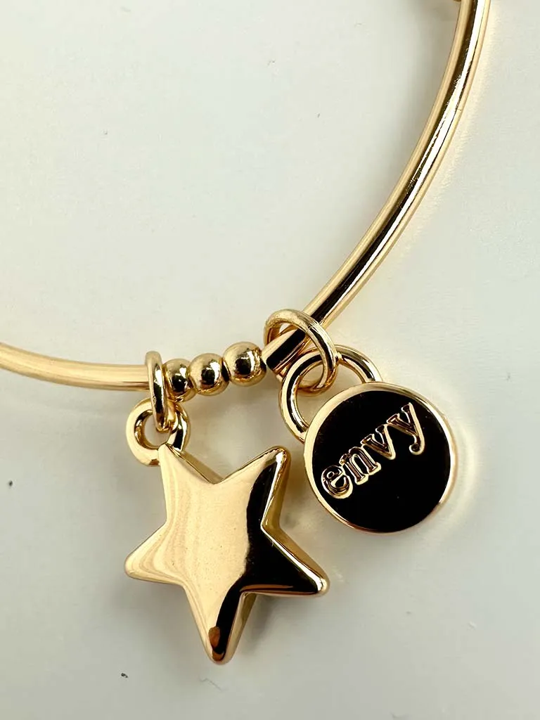 Envy Stacking Charm Bracelet - Gold Star