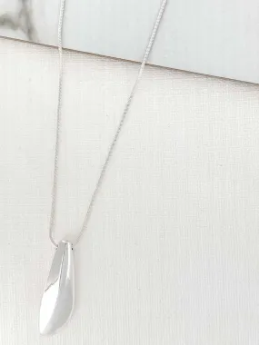 Envy Teardrop Necklace - Silver