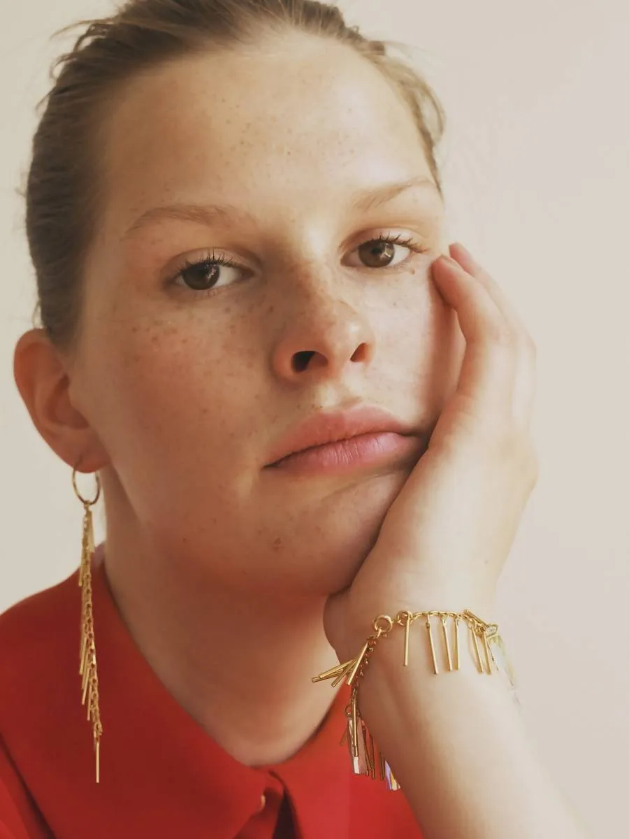 GOLD PLATED FRINGE BRACELET