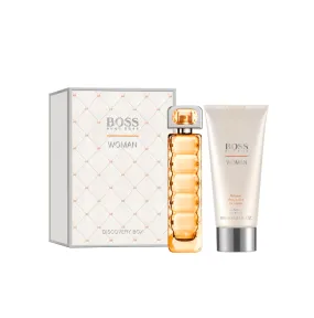 Hugo Boss Orange Eau de Toilette Women's Perfume Gift Set Spray (50ml) with Body Lotion