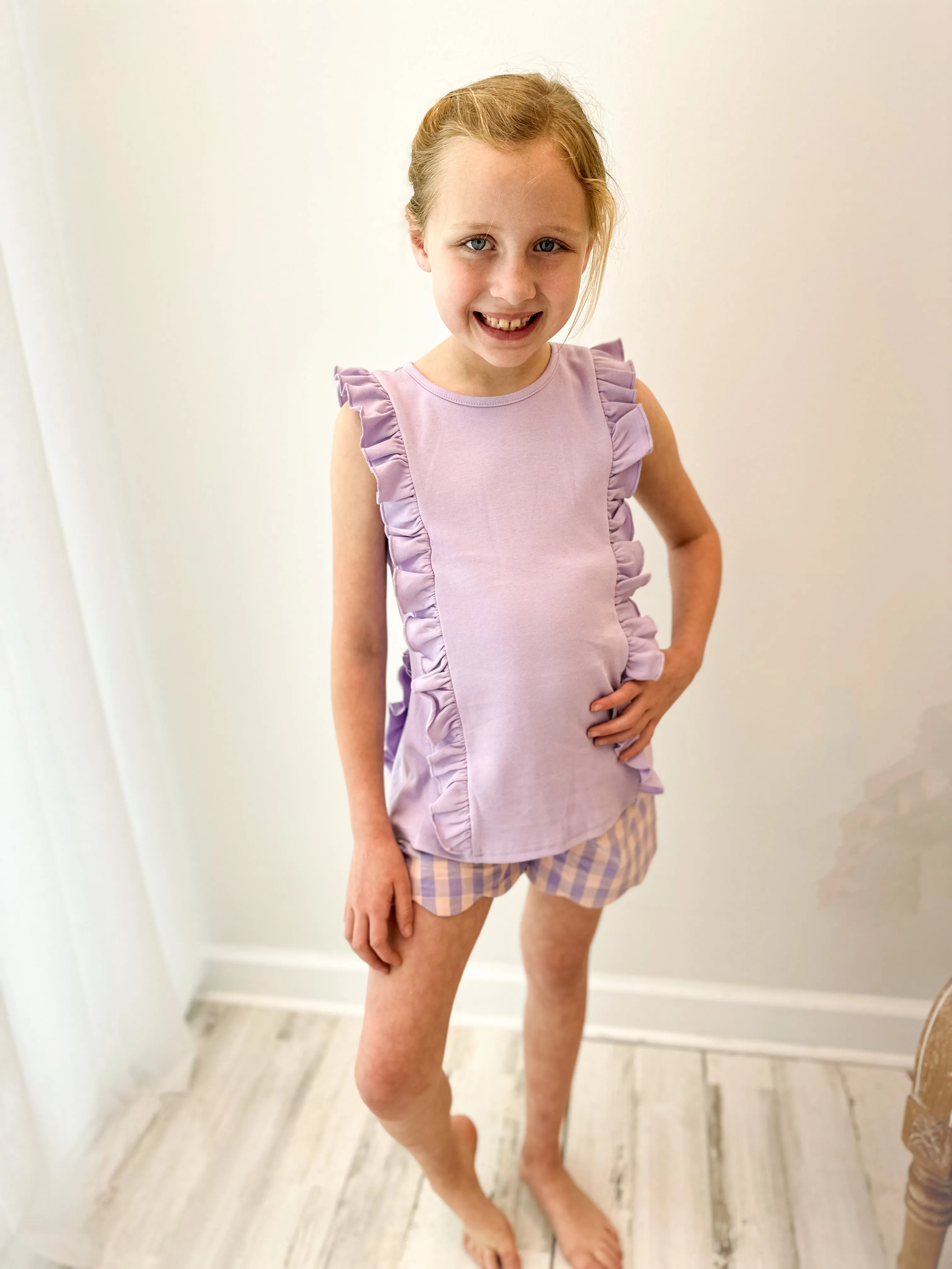 Millie Jay - Bailey Short Set--Lavender & Peach