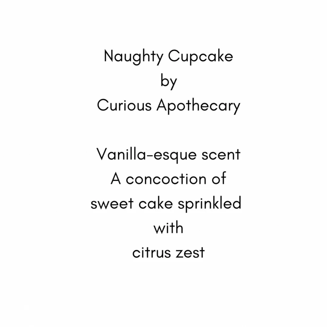 Naughty Cupcake™ Gourmand Vanilla perfume by Curious Apothecary