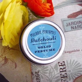 Patchouli essential oil solid perfume by Melodie Perfumes.