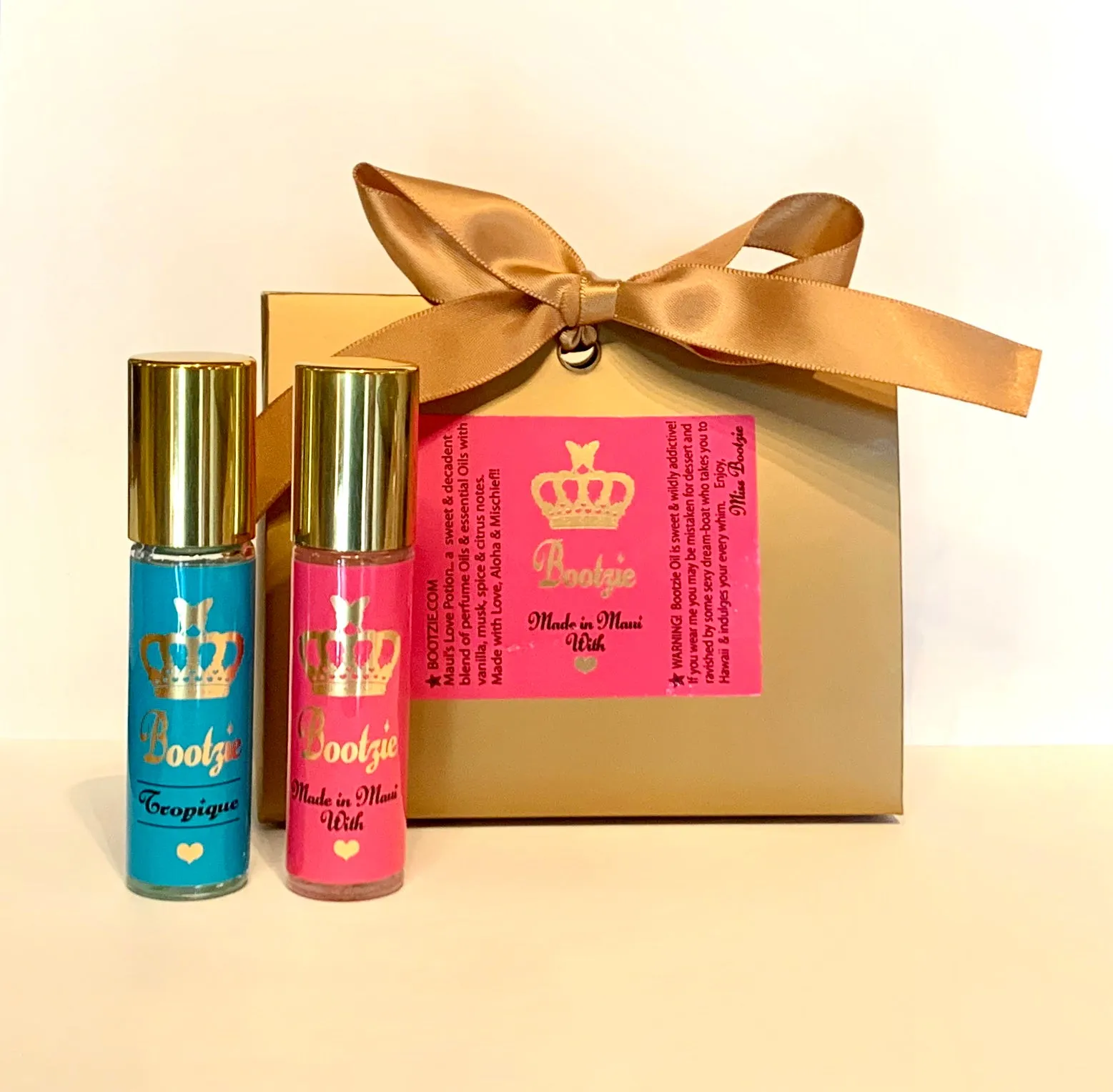 Perfume Oil Gift Set - 1 Original & 1 Tropique (or Colada)  Full Size 10ml Roller Ball Bottle