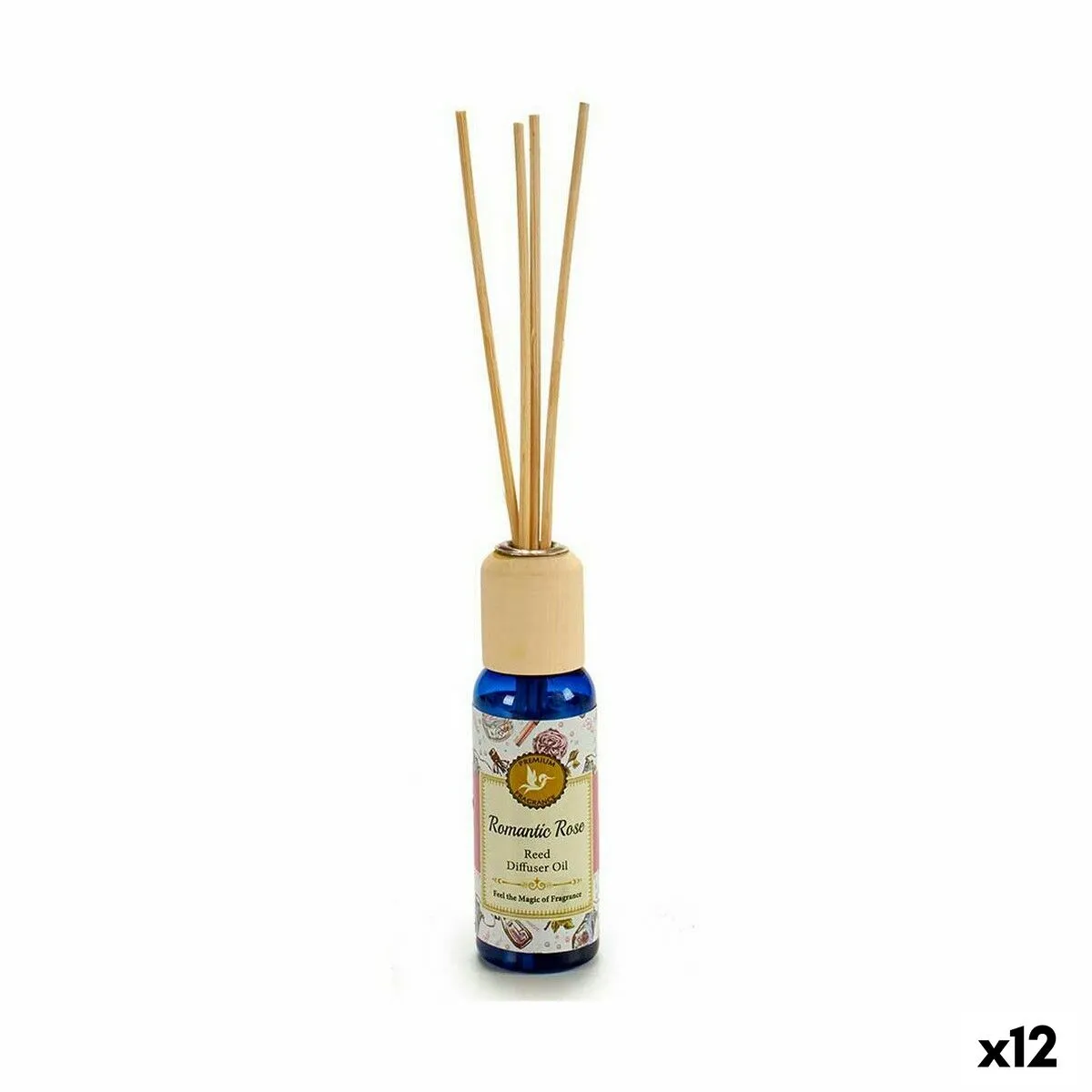 Perfume Sticks Romantic Rose 50 ml (12 Units)