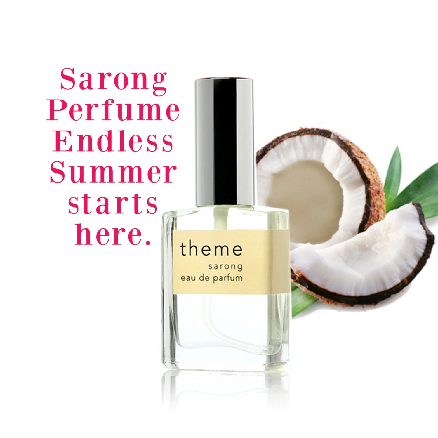 Sarong™ Perfume Spray by Theme Fragrance. Vanilla Coconut Beach Perfume. 15 ml