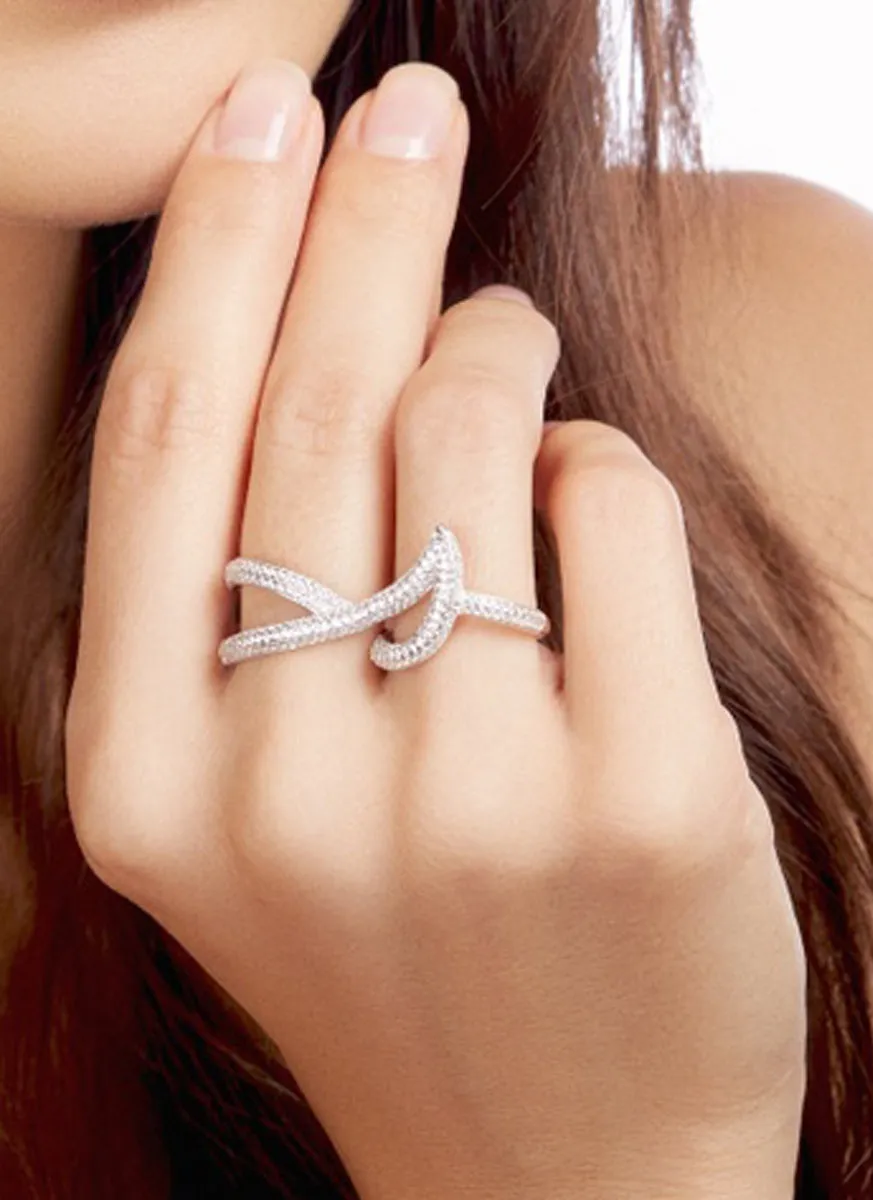 SHA0174 925 2 Finger Ring