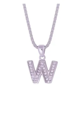 SHA0294 Alphabet Letter 'W' Pendant