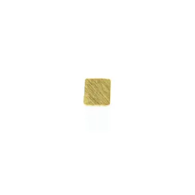 Single Square Gold Sterling Silver Studs