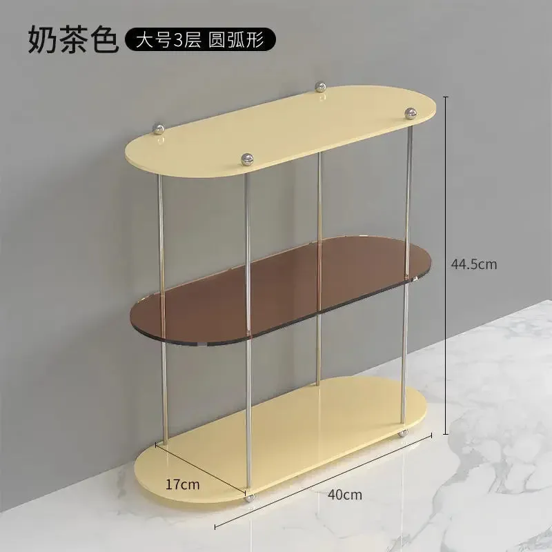 SINOTAO  -  Ins Acrylic Desktop Rack Bathroom Toilet Storage Rack Layered Finishing Rack Bedroom Cup Storage Cosmetic Perfume Display Rack