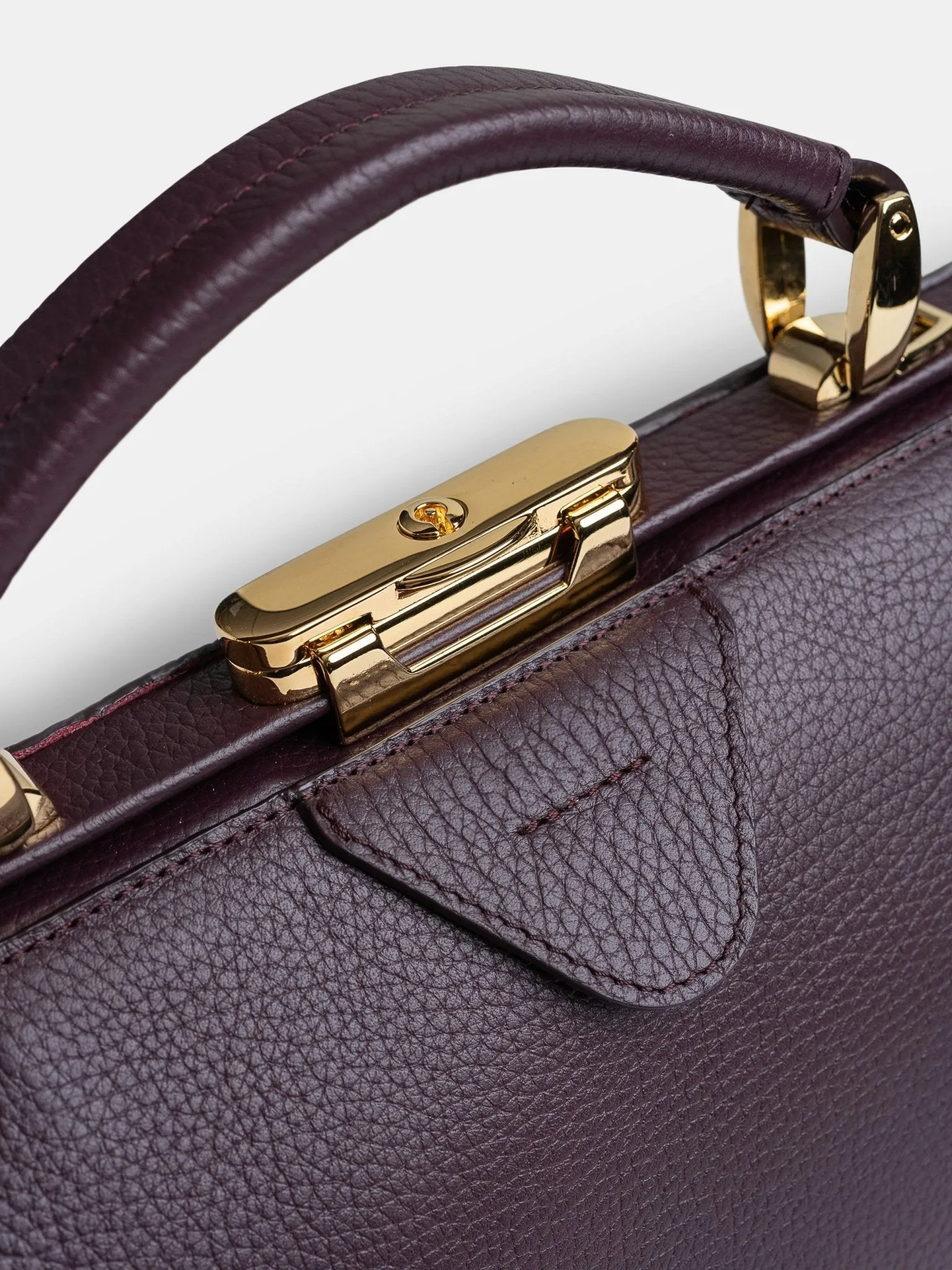 The Doctor's Bag -  Bordeaux Calf Grain