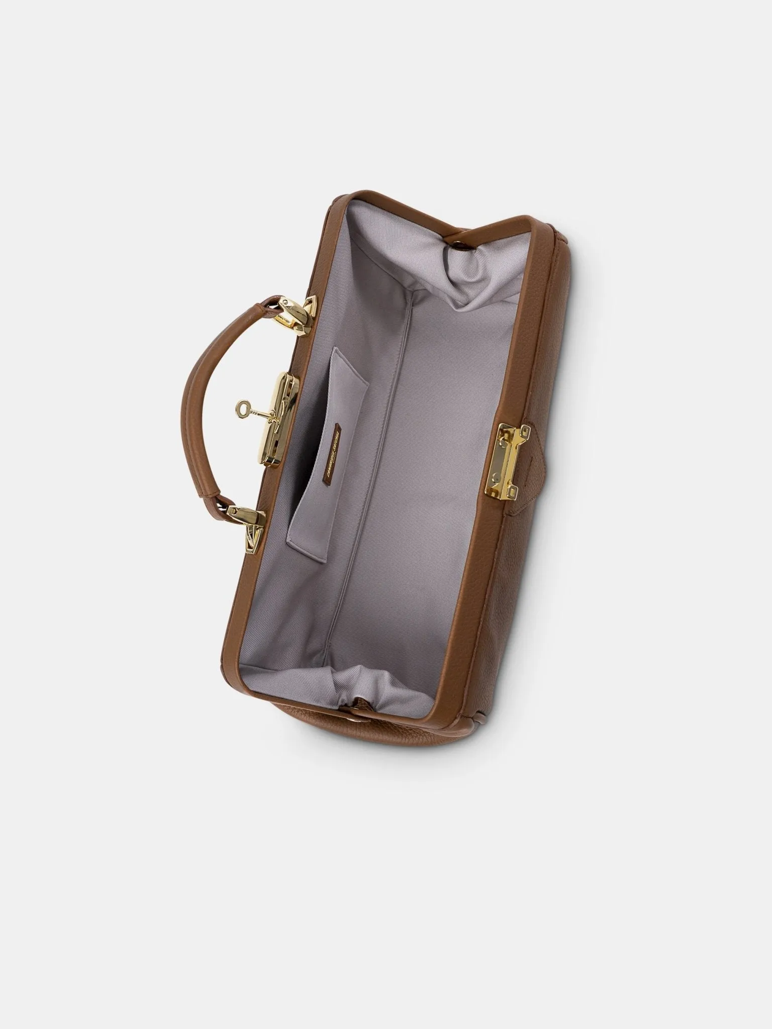 The Doctor's Bag -  Havana Brown Calf Grain