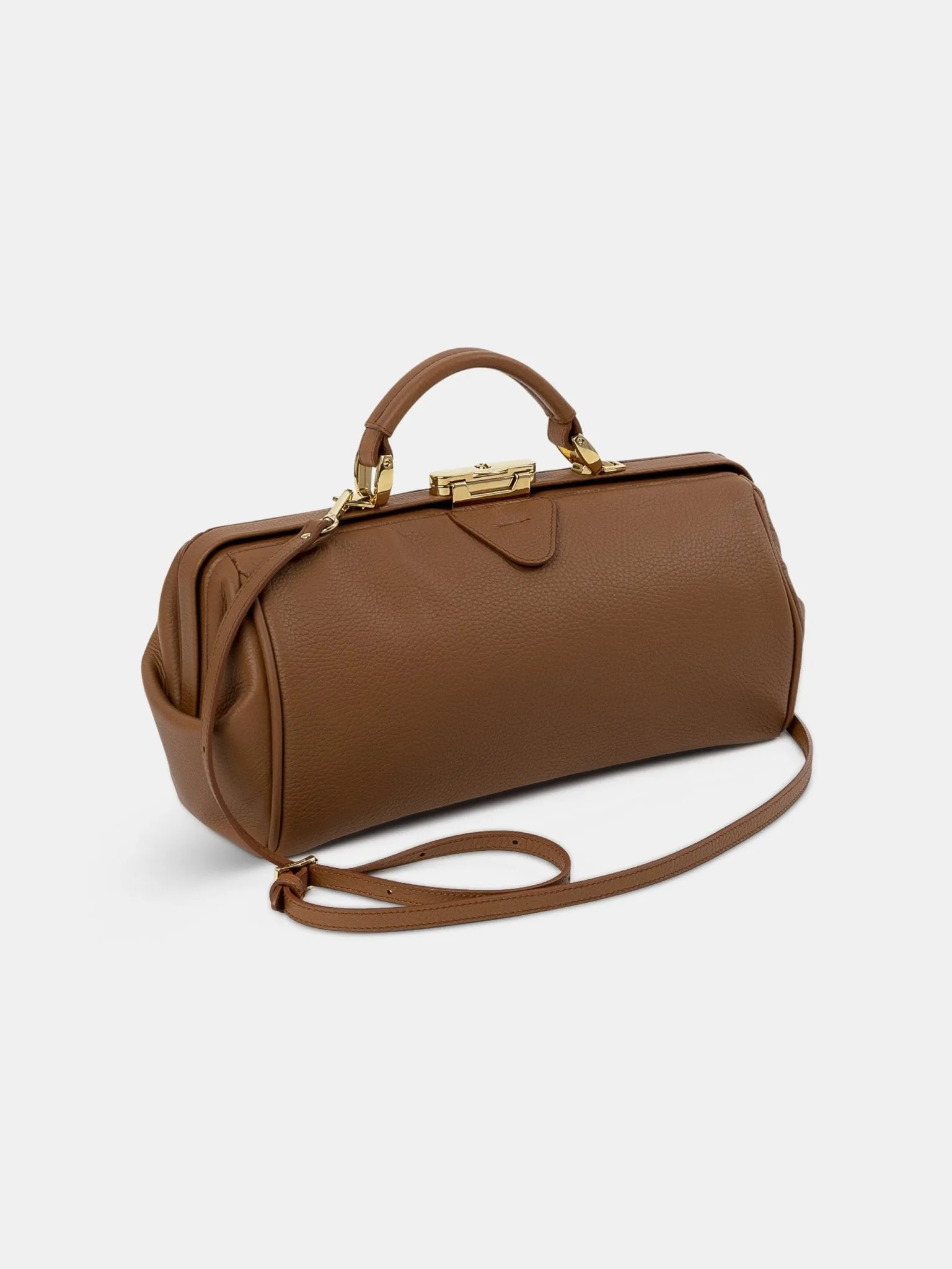 The Doctor's Bag -  Havana Brown Calf Grain