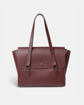 The Emily -  Oxblood Saffiano